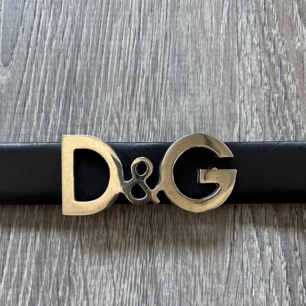 D&G Black Belt with silver Logo
